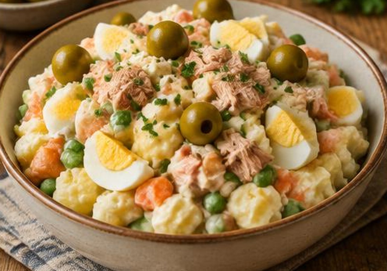 Ensaladilla rusa tradicional
