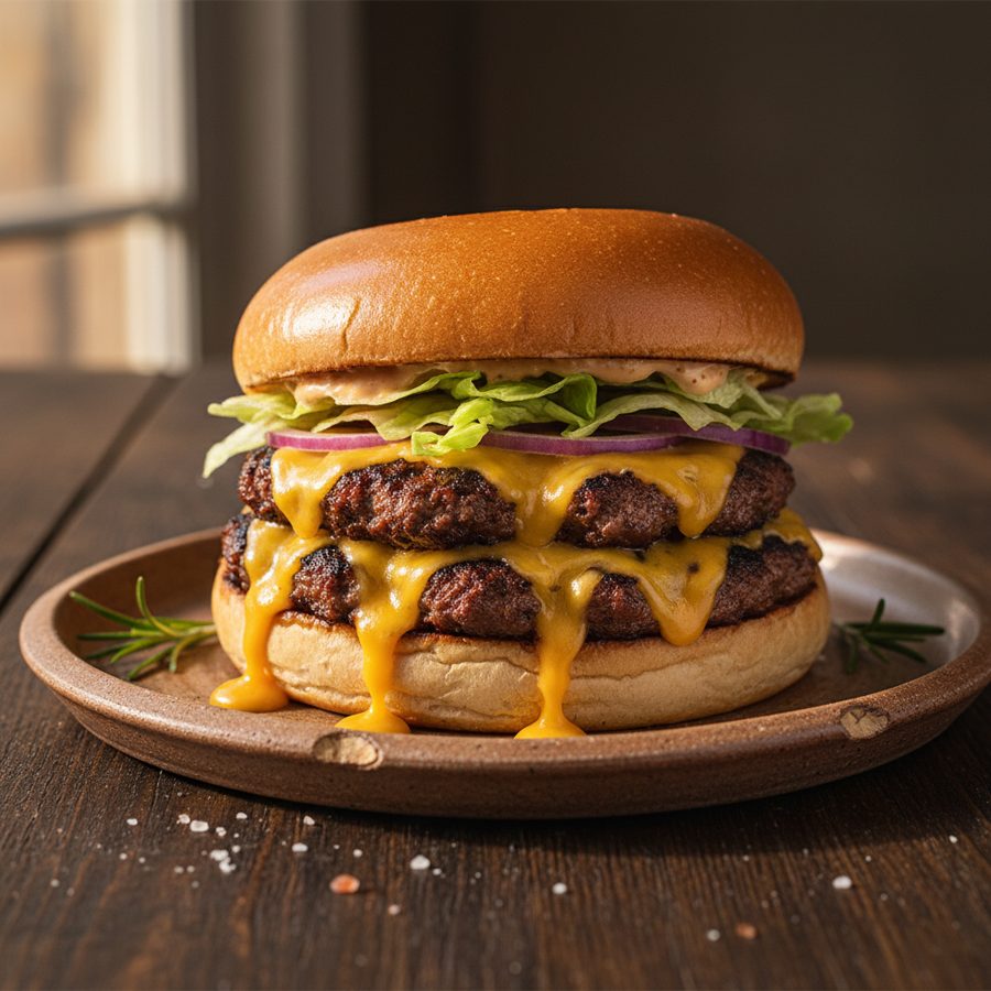 Smash Burger casera: técnica ultra-crujiente y queso fundido