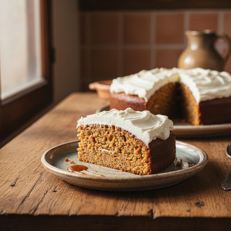 Tarta de zanahoria clásica con Frosting de Queso
