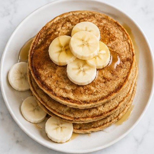 Tortitas de avena y plátano