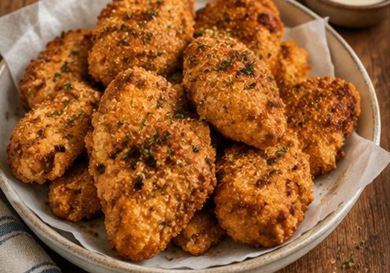 Pollo crujiente en freidora de aire