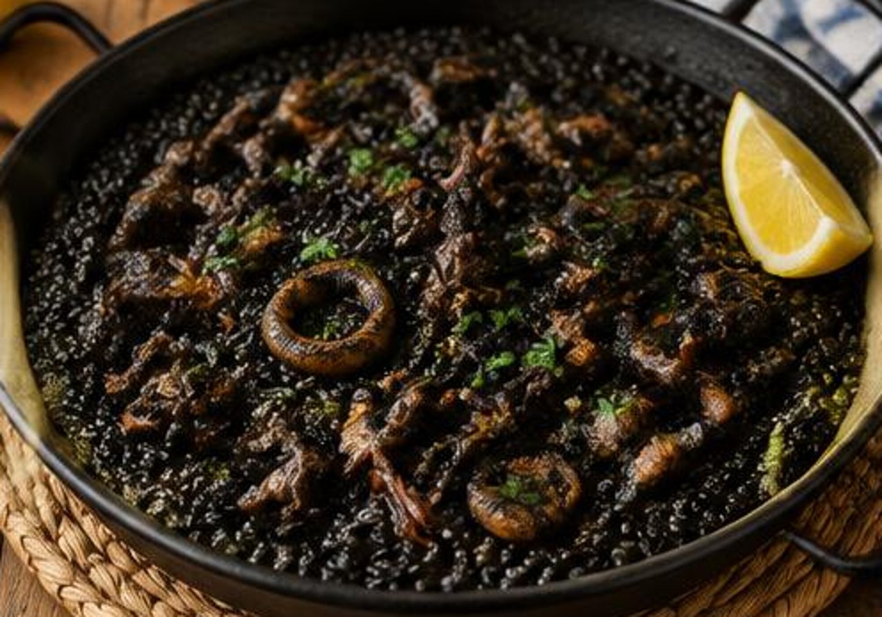 Arroz negro con sepia