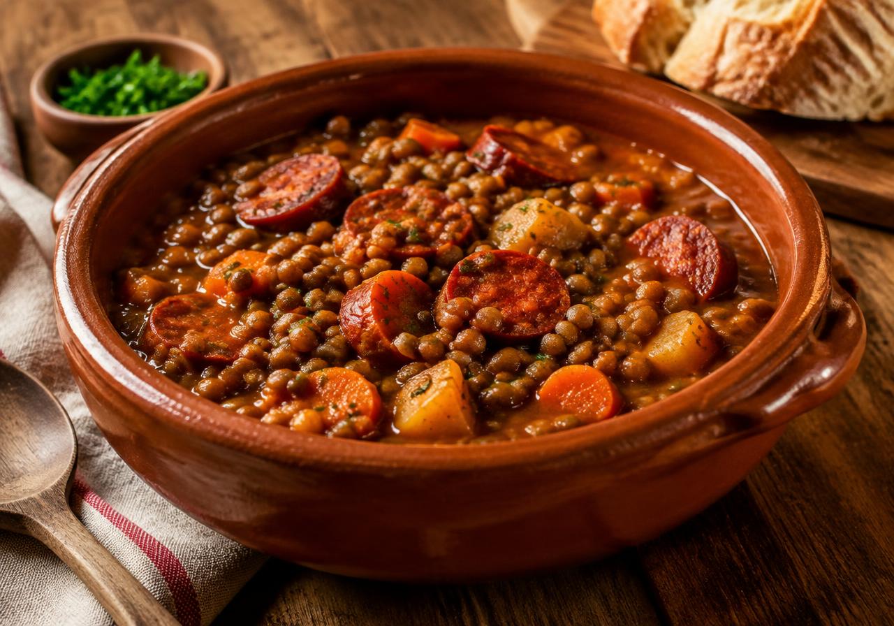 Lentejas Estofadas con Chorizo