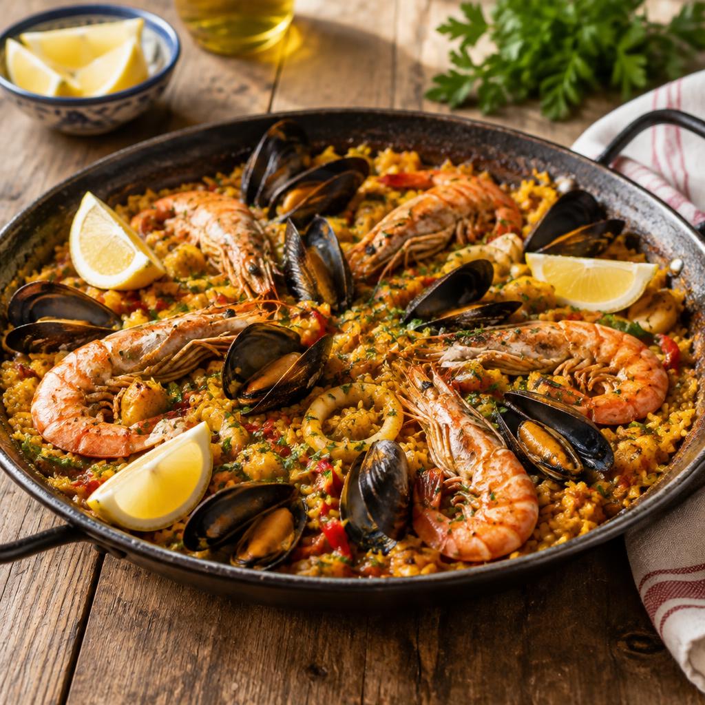 Paella de marisco