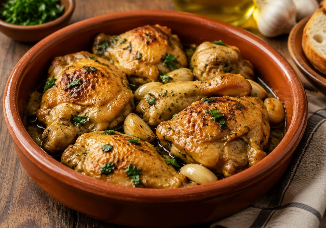Pollo al Ajillo