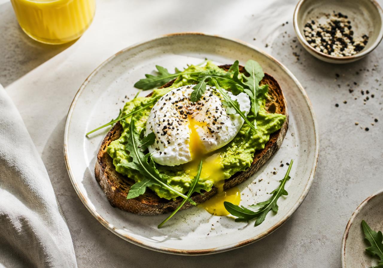 Tostadas de Aguacate y Huevo